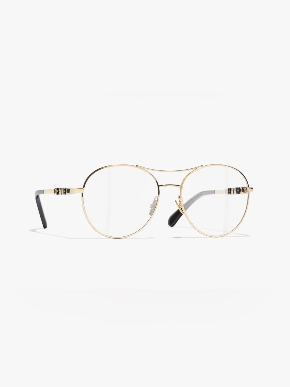 Chanel Pilot 2214 glasses- Gold